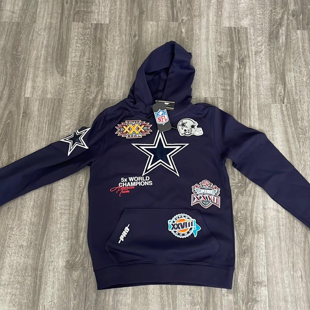 Men's Dallas Cowboys Pro Standard Navy 5x Super Bowl Champions Pullover Hoodie